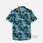 Hawaii Blue Ocean And Palm Trees Hawaiian Shirt