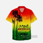 Heavy Colored Abstract Hawaiian Coconut Trees Hawaiian Shirt