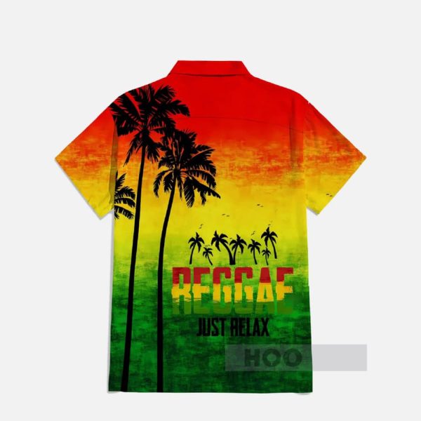Heavy Colored Abstract Hawaiian Coconut Trees Hawaiian Shirt