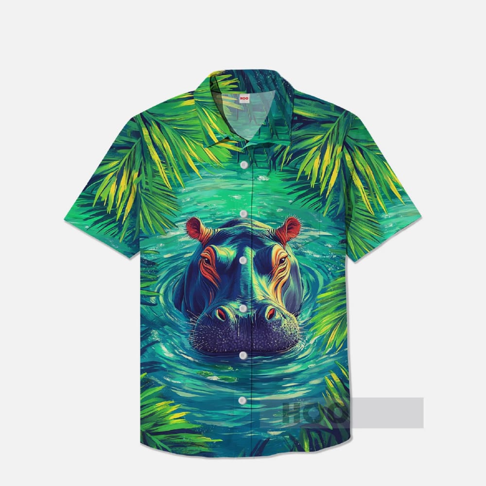Hippopotamus Funny Animals Hawaiian Shirt Hippopotamus Funny Animals Hawaiian Shirt