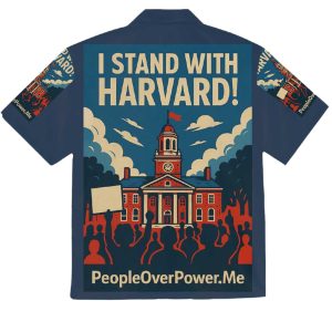 I Stand With Harvard Hawaiian Shirt 3