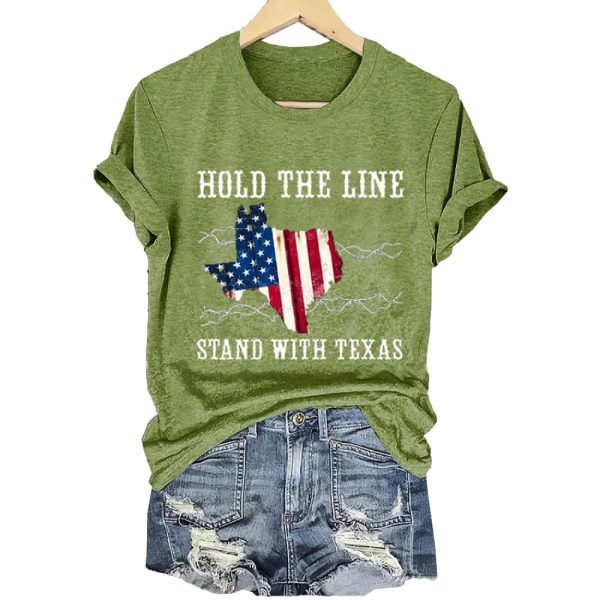Hold The Line Stand With Texas Shirt