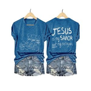 JESUS Is My SAVIOR Not My Religion Two Sided Shirt3