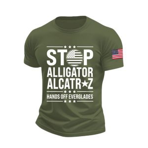 Stop Alligator Alcatraz Hands Off Everglades American Shirt2