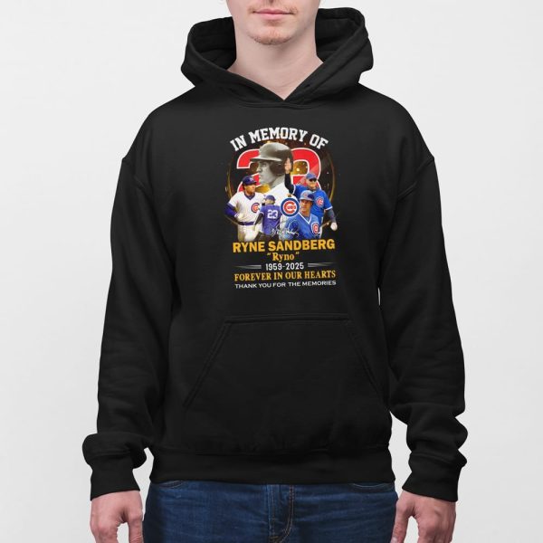 In Memory Of Ryne Sandberg 1959-2025 Forever In Our Hearts Shirt