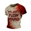 It’s Just A Flesh Wound Blood Art Print Printed T-shirt