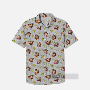 Bananas And Gorillas Pattern Hawaiian Shirt