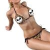 Jack Skellington Faces Animal Print Women’s Triangle Bikini