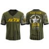 Jets US ARMY 250th Birthday Celebration Football Jersey 2025