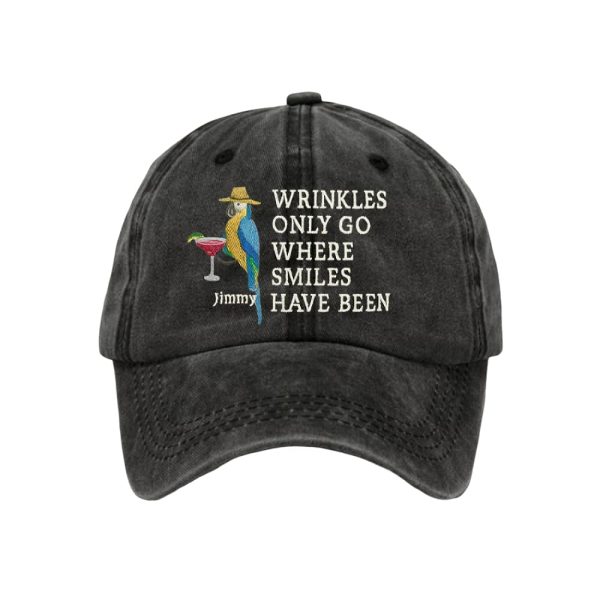 Jimmy Buffett Wrinkles Only Go Where Smiles Have Been Cap