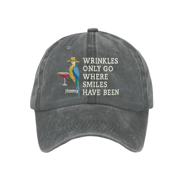 Jimmy Buffett Wrinkles Only Go Where Smiles Have Been Cap