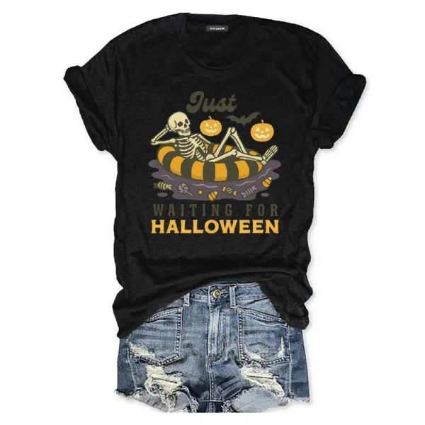 Just Waiting For Halloween T-shirt
