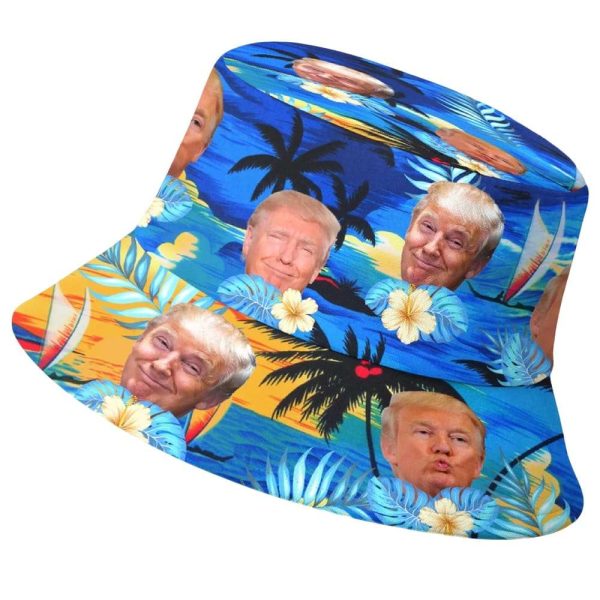 Funny Trump Face Beach Summer Bucket Hat