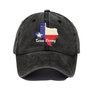 Retro Texas Strong Print Baseball Cap1