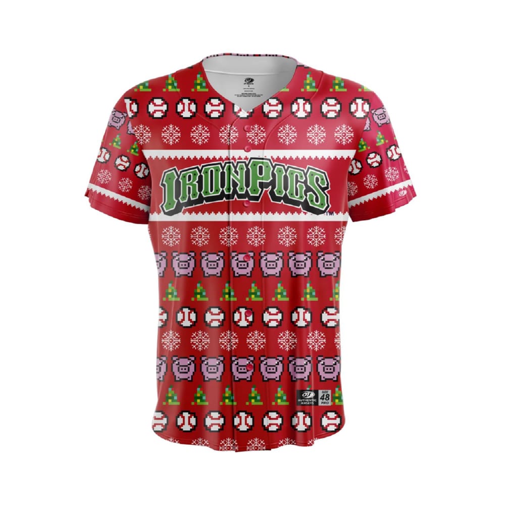 Lehigh Valley IronPigs Ugly Sweater Jersey 2025 Giveaway Lehigh Valley IronPigs Ugly Sweater Jersey 2025 Giveaway