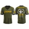 Lions US ARMY 250th Birthday Celebration Football Jersey 2025