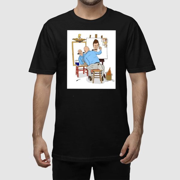 Lukas Draws Art Mike Judge Painting Butthead Shirt
