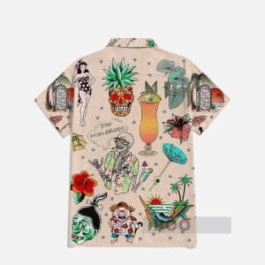 Hawaiian Elements Old School Style Tattoos Hawaiian Shirt1