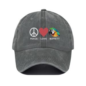 Peace Love Buffett Baseball Cap3