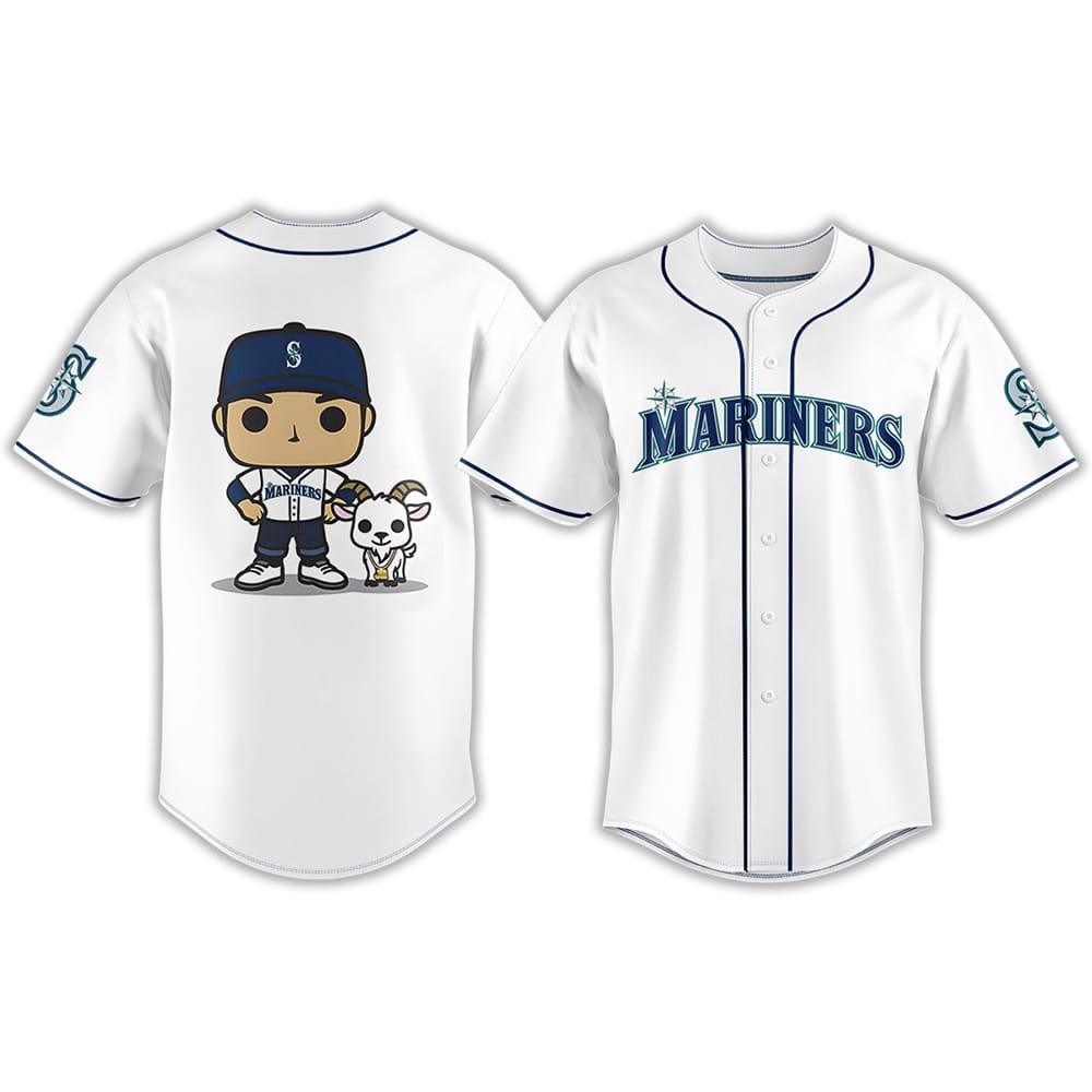 Mariners Ichiro GOAT Night Jersey 2025 Mariners Ichiro GOAT Night Jersey 2025