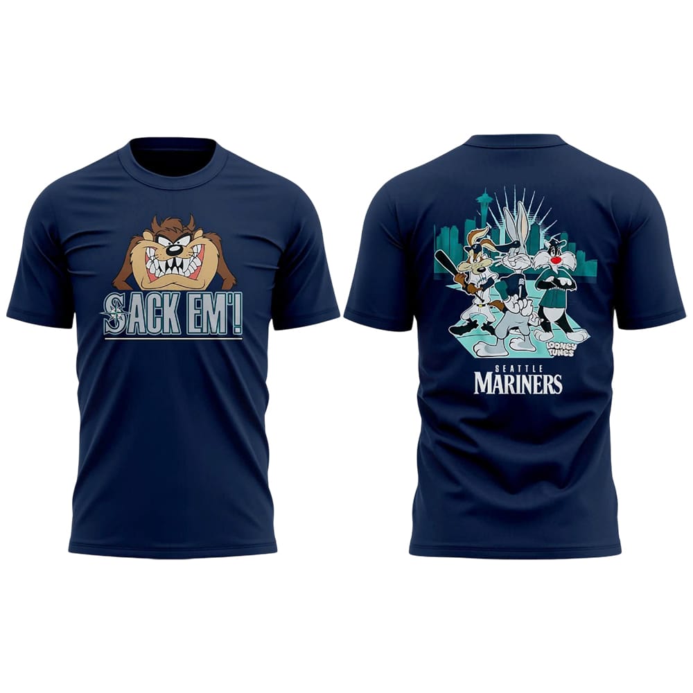 Mariners Looney Tunes Night Sack Em Shirt 2025 Mariners Looney Tunes Night Sack Em Shirt 2025
