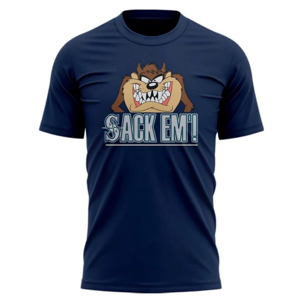 Mariners Looney Tunes Night Sack Em Shirt 2025