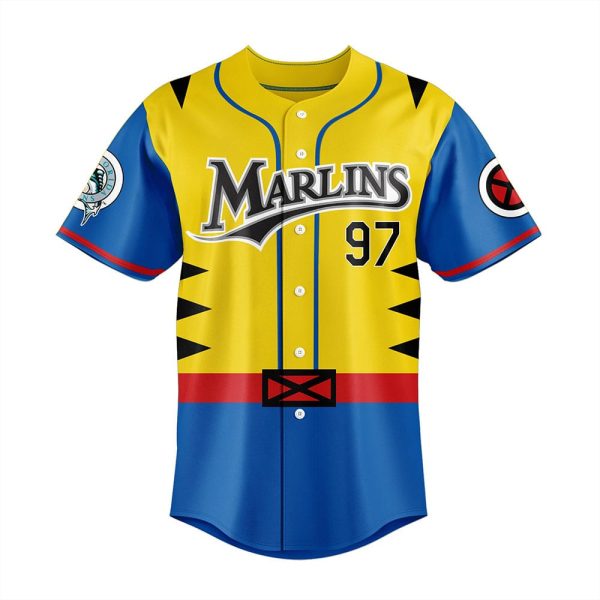 Marlins Wolverine Marvel Day Jersey 2025