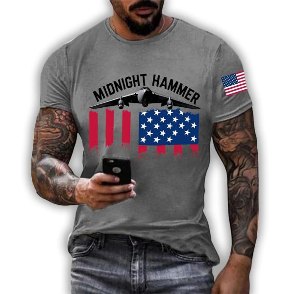 Men’s Operation Midnight Hammer B-2 Spirit Short-sleeved T-shirt
