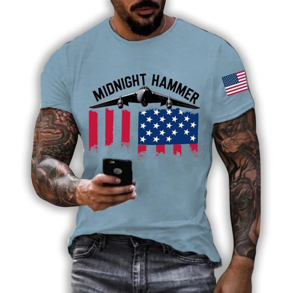 Men’s Operation Midnight Hammer B-2 Spirit Short-sleeved T-shirt