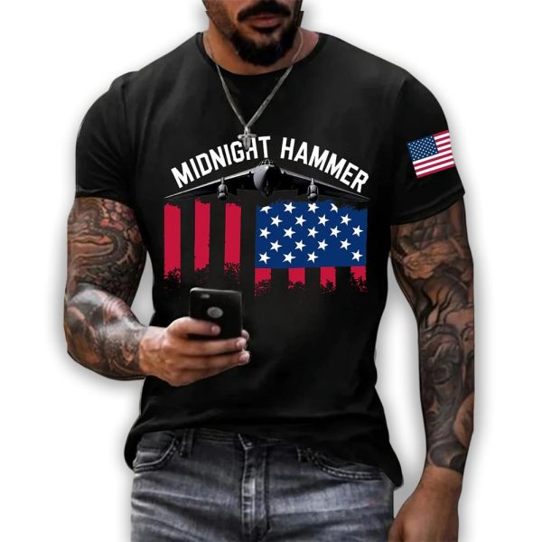 Men’s Operation Midnight Hammer B-2 Spirit Short-sleeved T-shirt