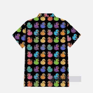 Hawaiian Psychedelic Colorful Ducks Hawaiian Shirt1