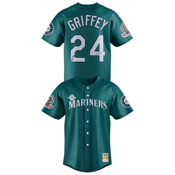 Morgan Wallen Mariners 1995 Ken Griffey JR Signature Jersey