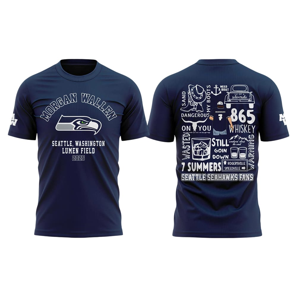 Morgan Wallen Seahawks Lumen Field Shirt 2025 Morgan Wallen Seahawks Lumen Field Shirt 2025