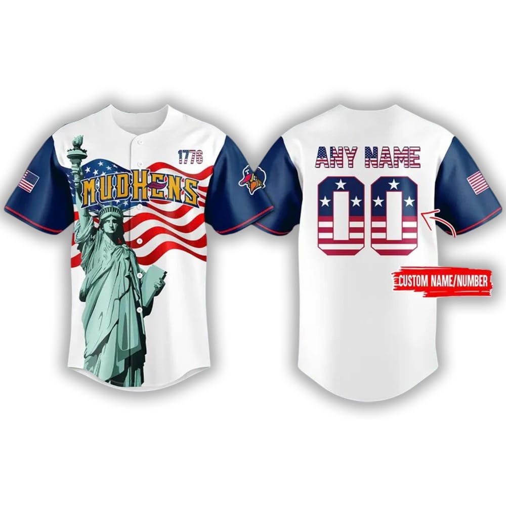 Mud Hens x Independence Day Baseball Jersey 2025 Mud Hens x Independence Day Baseball Jersey 2025