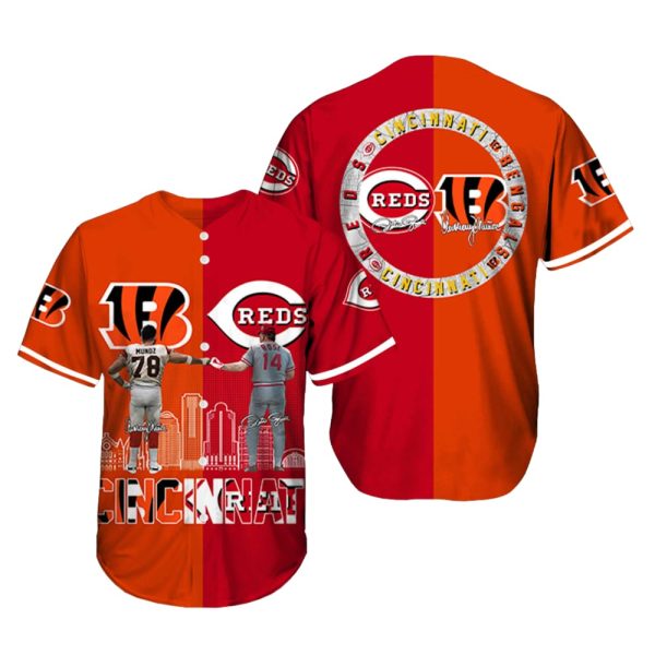Munoz Bengals Rose Reds Baseball Jersey