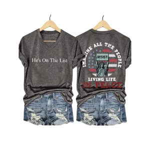 Hes On The List Imagine All The People Living Life in Peace Shirt4