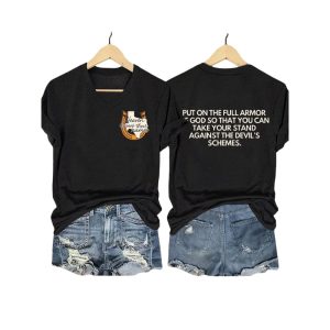 Texas Strong Heaven Knows Their Names Put On The Full Armor Of God So That You Can Take Your Stand Against The Devils Schemes Shirt1