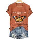 North America's Only Orange Monarch Shirt
