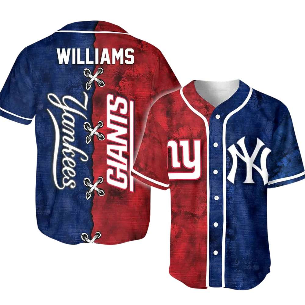 Ny Yankees x Giants Customized Baseball Jersey