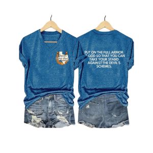 Texas Strong Heaven Knows Their Names Put On The Full Armor Of God So That You Can Take Your Stand Against The Devils Schemes Shirt3
