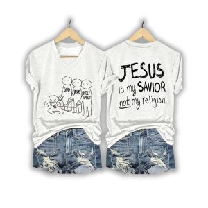 JESUS Is My SAVIOR Not My Religion Two Sided Shirt1
