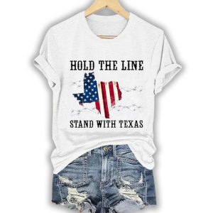 Hold The Line Stand With Texas Shirt2