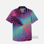 Op-Art Swirl Pattern Hawaiian Shirt