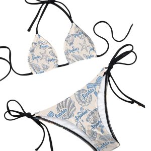 Coastal Coquette Personalized Sea Lover Triangle Bikini Swimsuit3