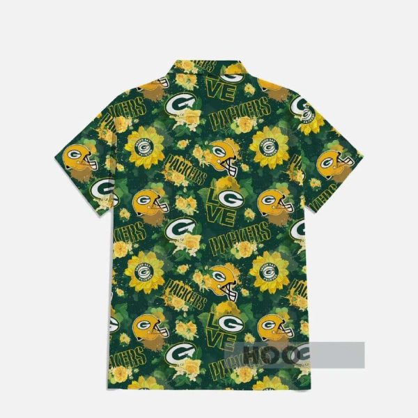 Packers Floral Hawaiian Shirt