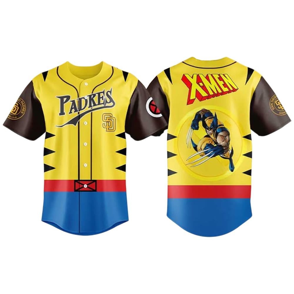 Padres Marvel Day Wolverine Jersey 2025 Padres Marvel Day Wolverine Jersey 2025