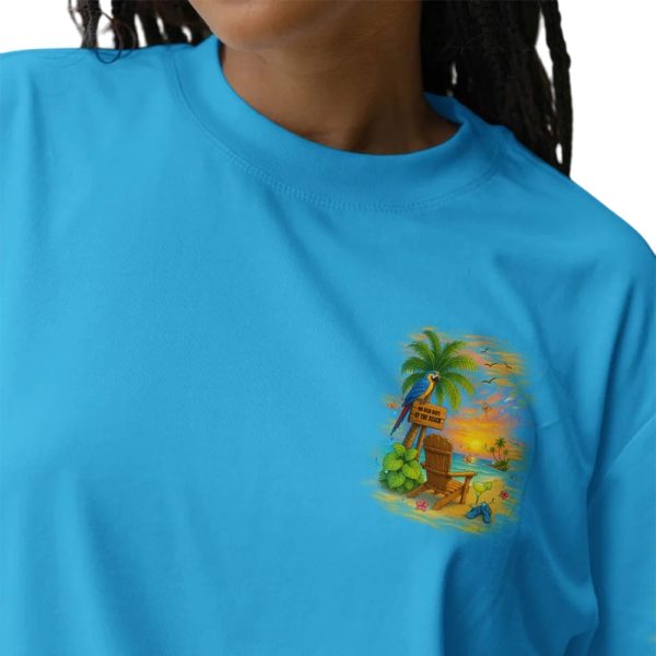 Parrot I’m On Island Time Over Print Shirt