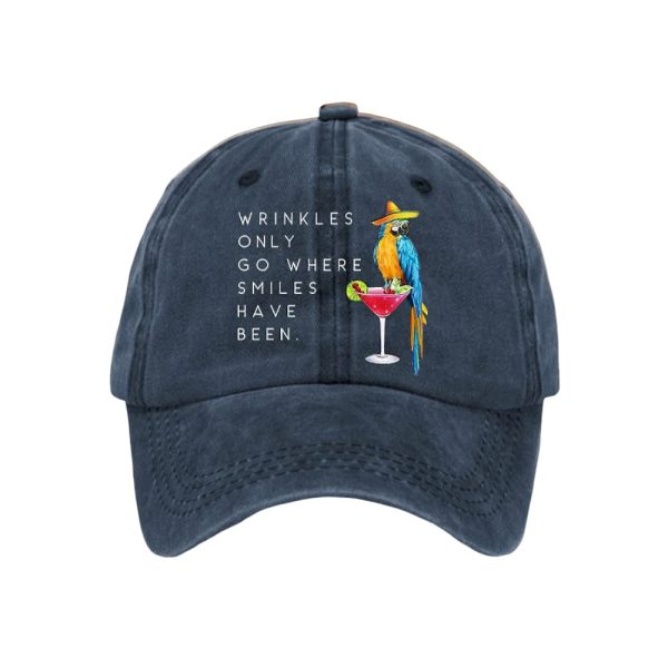 Parrot Jimmy Buffett Wrinkles Only Go Where Smiles Have Been Cap
