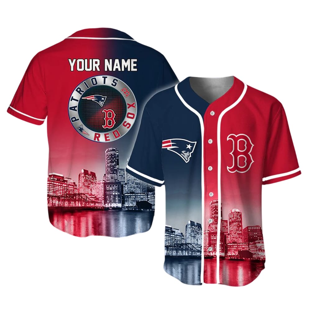 Patriots x Red Sox Customized Baseball Jersey Patriots x Red Sox Customized Baseball Jersey