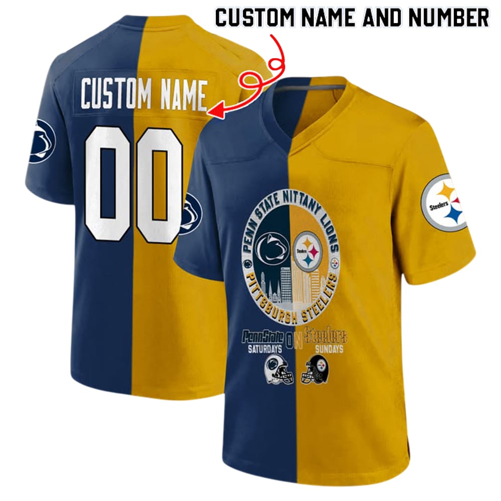 Penn State On Saturdays Steelers On Sundays Jersey Penn State On Saturdays Steelers On Sundays Jersey